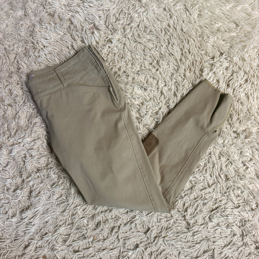Women’s Size 34R Tan Tailored Sportsman Knee Patch Horseback Riding Breeches
