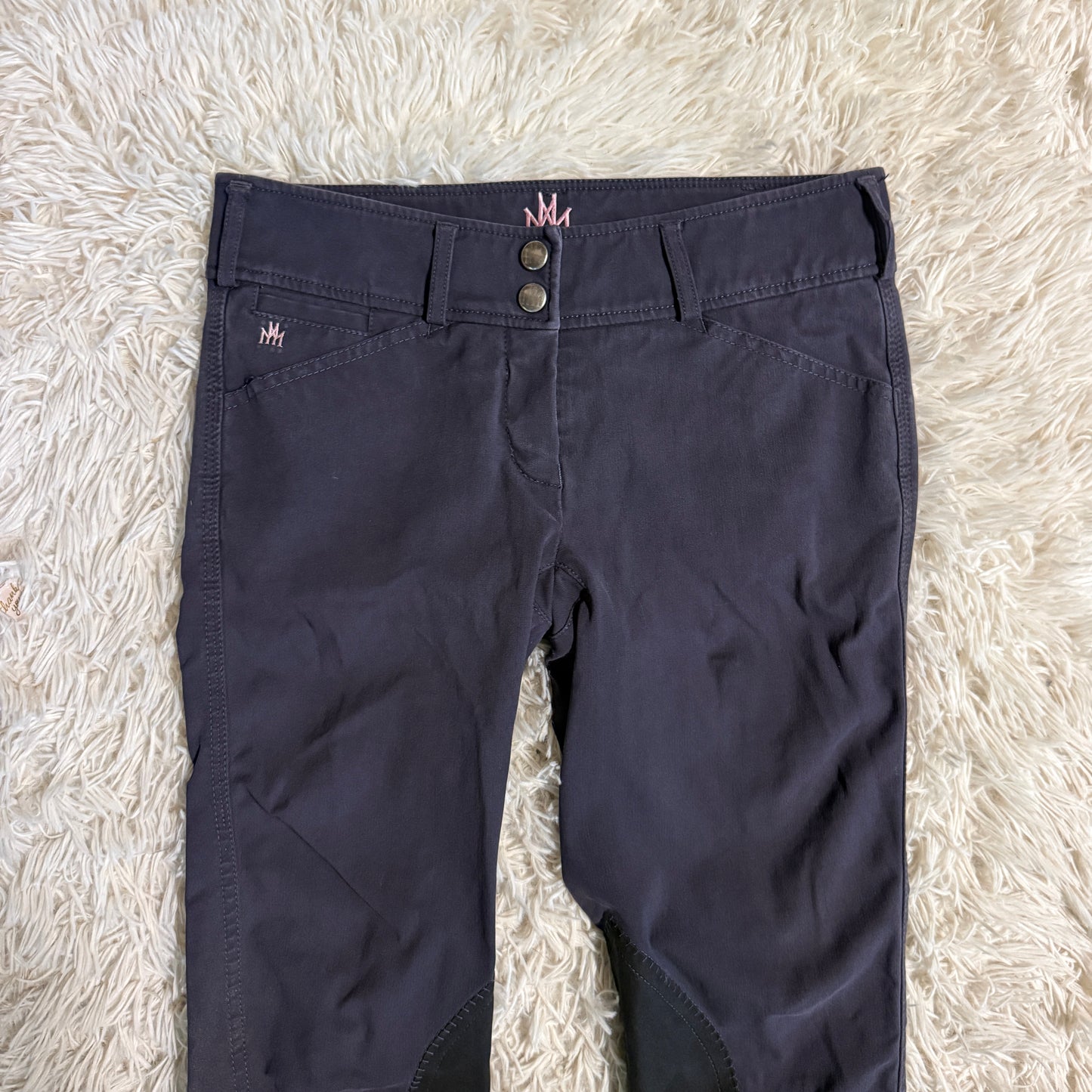 Women’s Size 24R Navy Mastermind Knee Patch Horseback Riding Breeches