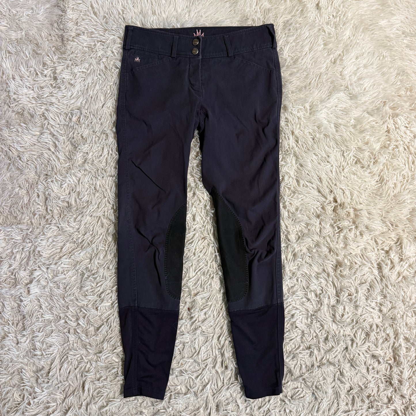 Women’s Size 24R Navy Mastermind Knee Patch Horseback Riding Breeches
