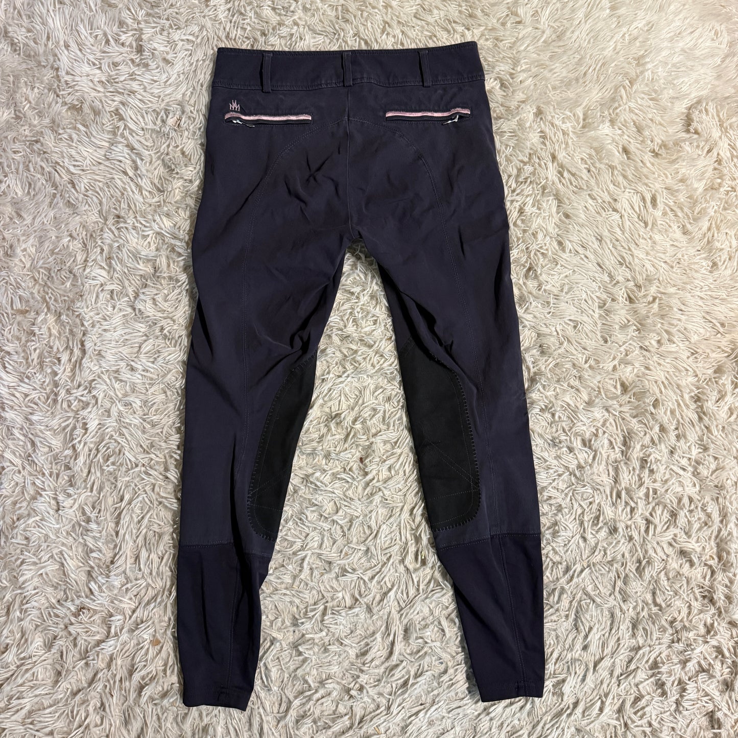 Women’s Size 24R Navy Mastermind Knee Patch Horseback Riding Breeches