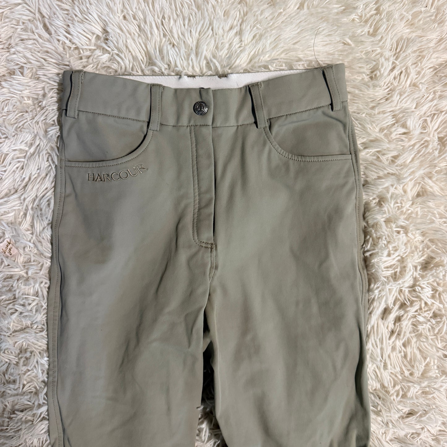 Women’s Size 24R Tan Harcour Knee Patch Horseback Riding Breeches
