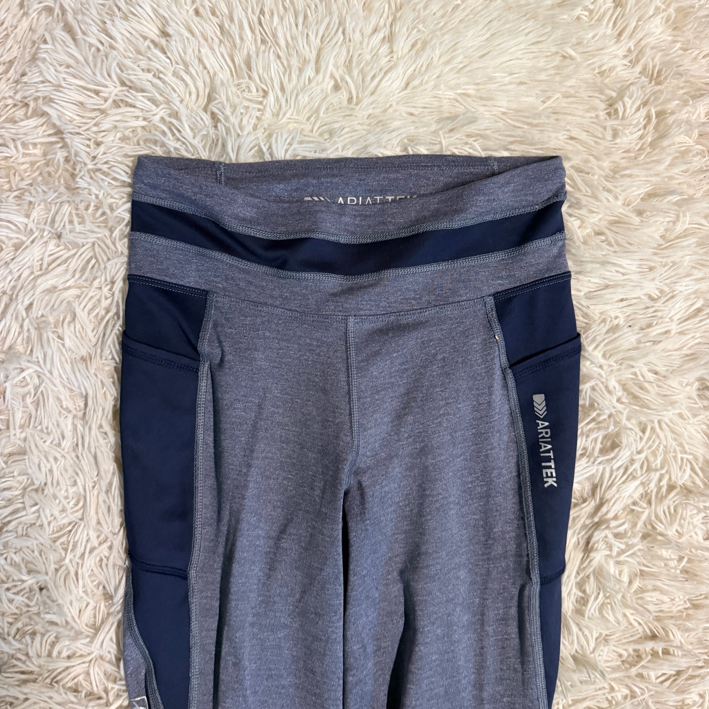 Women’s XS Blue Ariat Knee Patch Horseback Riding Tights