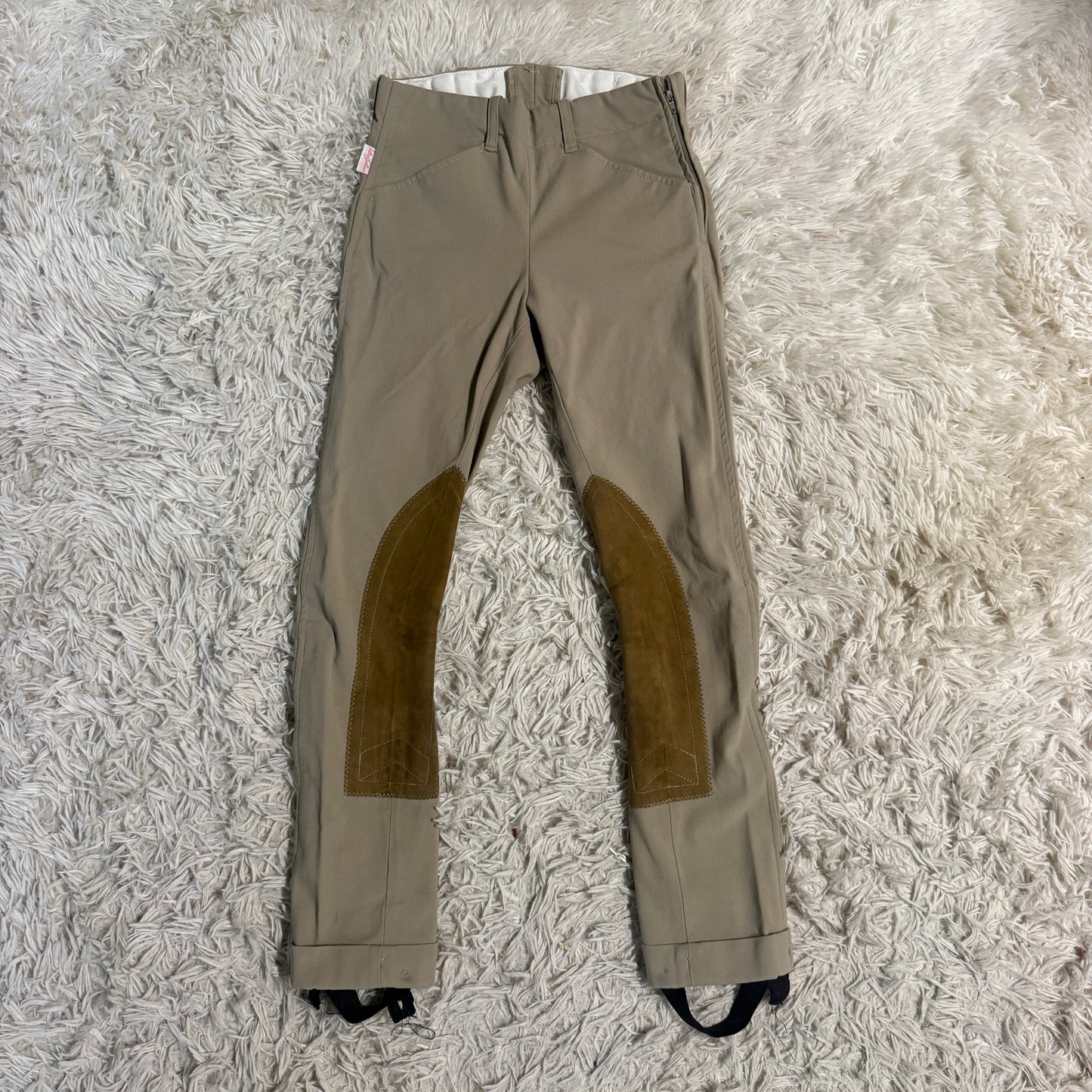 Child’s Size 8R Tan Tailored Sportsman Knee Patch Horseback Riding Jodphurs