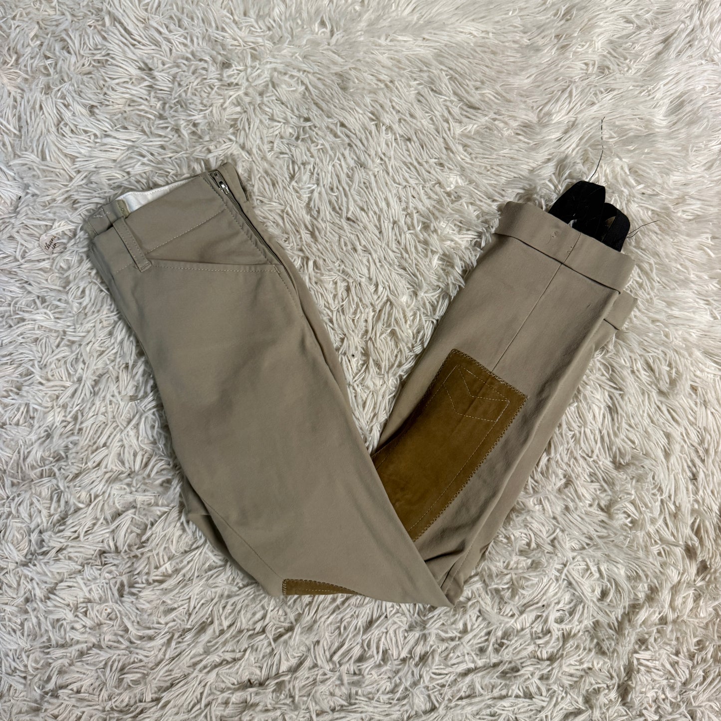 Child’s Size 8R Tan Tailored Sportsman Knee Patch Horseback Riding Jodphurs
