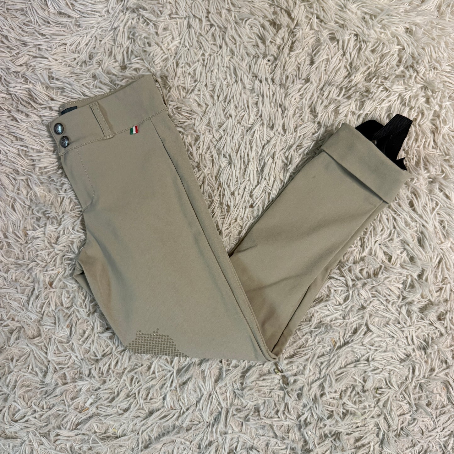 Child’s Size 8R Tan For Horses Knee Patch Horseback Riding Jodphurs