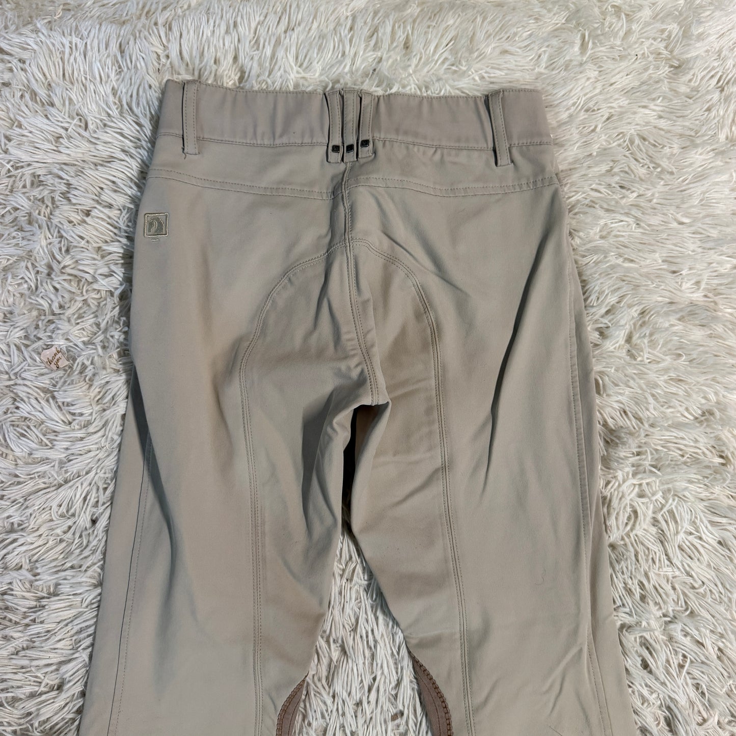 Women’s Size 26R Tan Romfh Knee Patch Horseback Riding Breeches