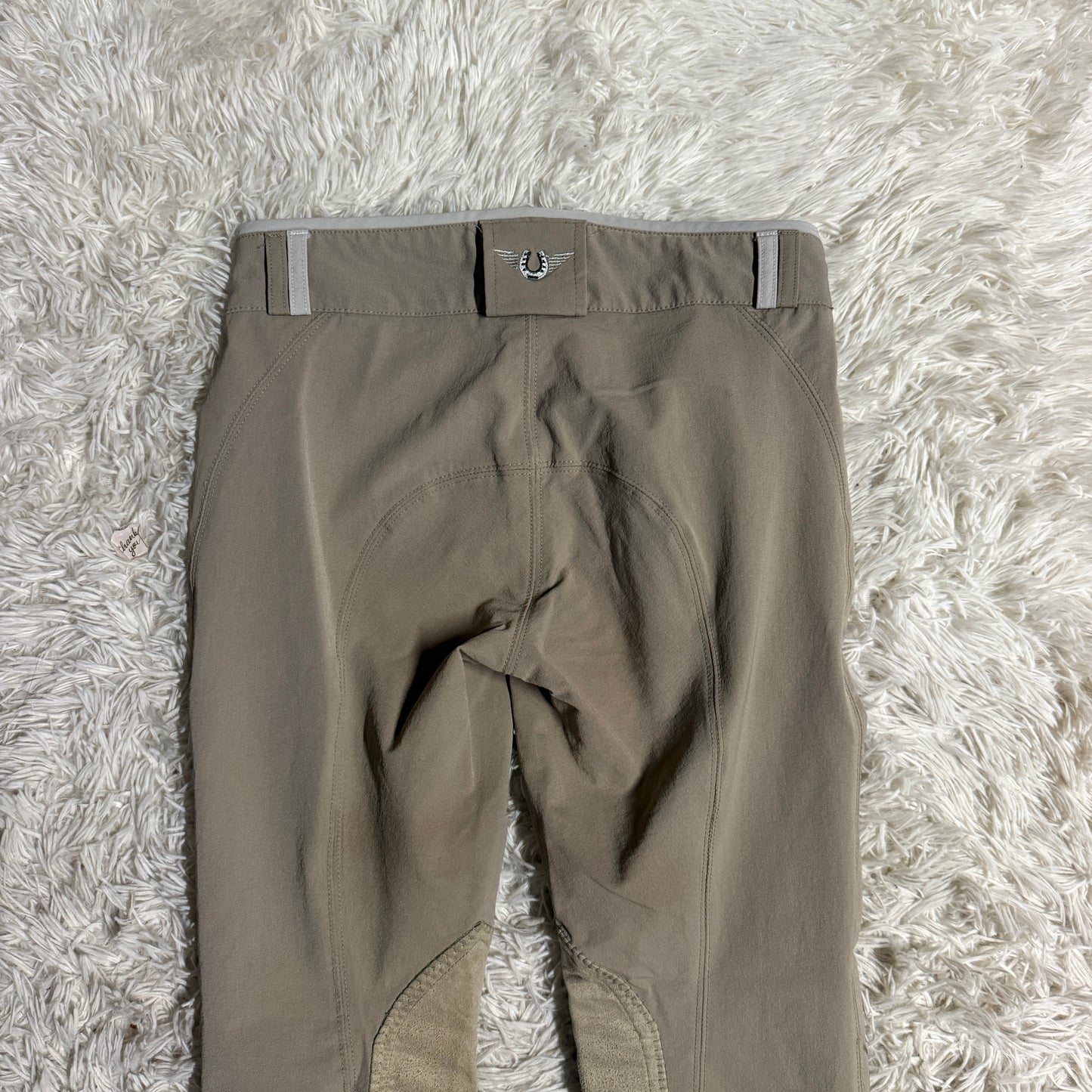 Women’s Size 26R Tan TuffRider Knee Patch Horseback Riding Breeches