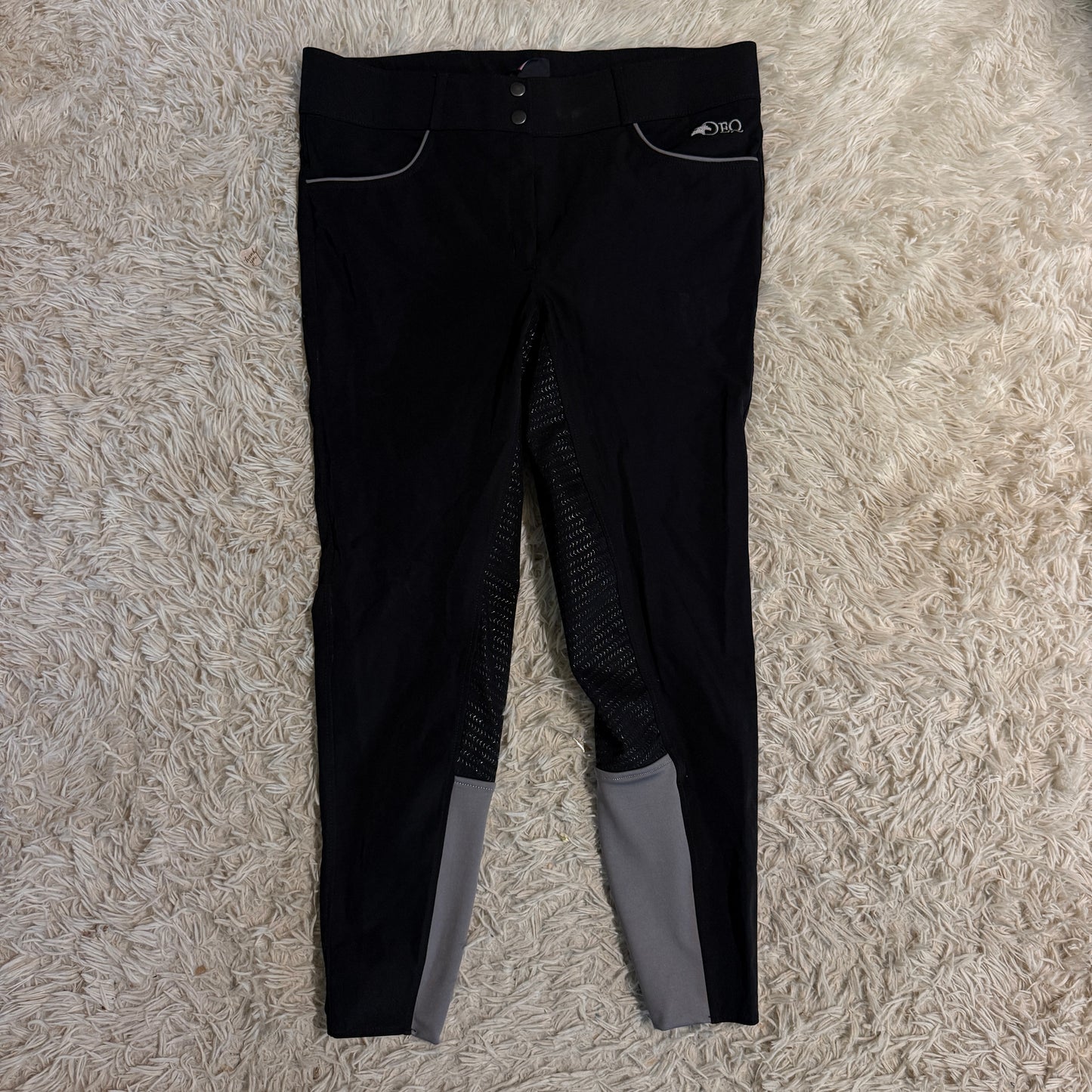 Women’s Size 32R Black EQ Full Seat Horseback Riding Breeches