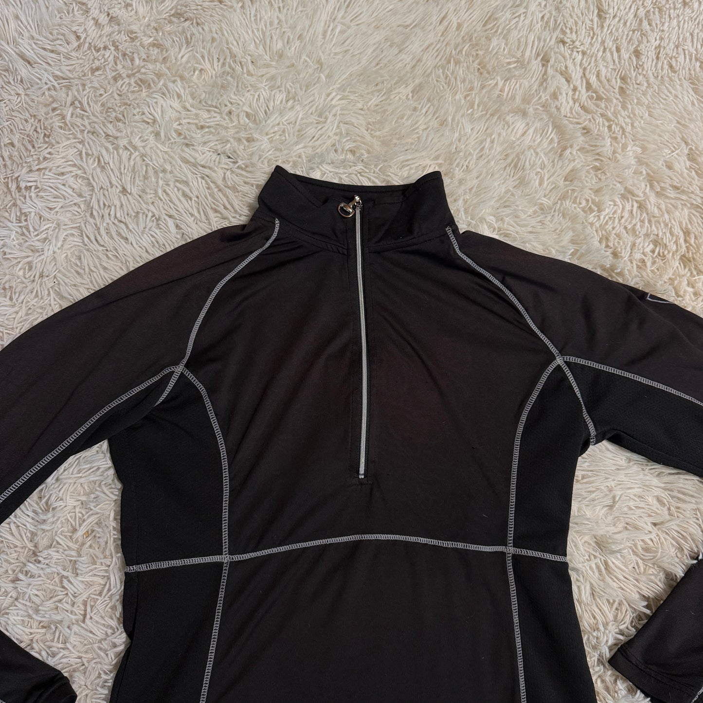 Women’s Medium Black Goode Rider Long Sleeve Horseback Riding Sunshirt