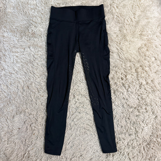 Women’s Large Black Equestrian Brands Full Seat Horseback Riding Tights