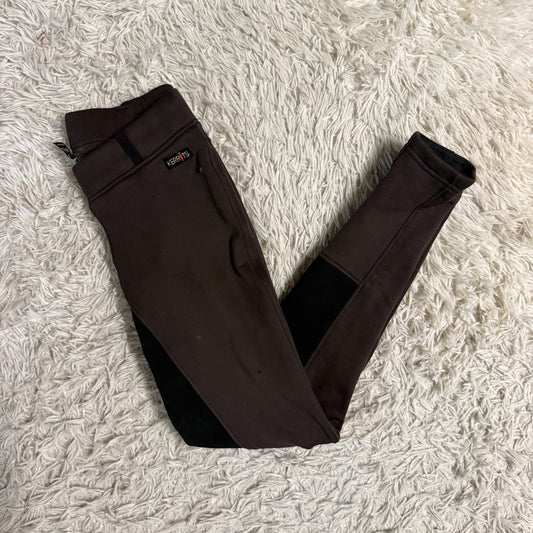 Women’s Medium Brown Kerrits Full Seat Horseback Riding Winter Tights