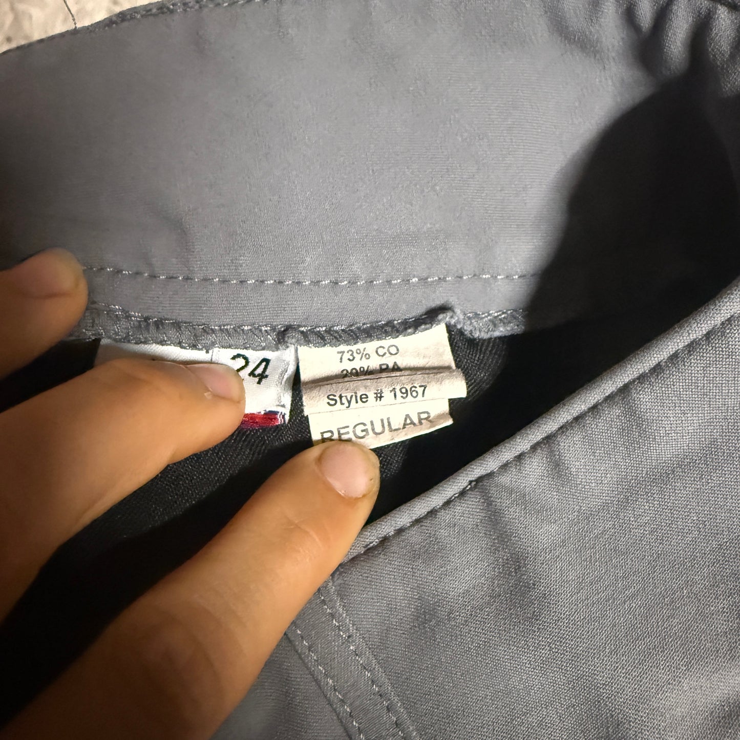 Women’s Size 24R Grey Tailored Sportsman Knee Patch Horseback Riding Breeches