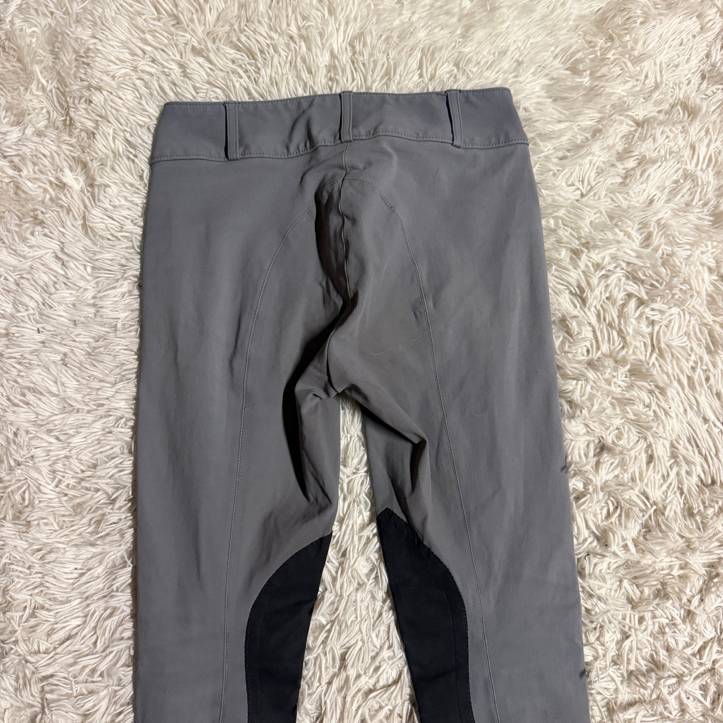 Women’s Size 24R Grey Tailored Sportsman Knee Patch Horseback Riding Breeches