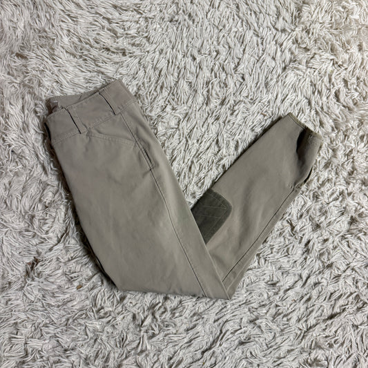 Women’s Size 24R Tan Tailored Sportsman Knee Patch Horseback Riding Breeches