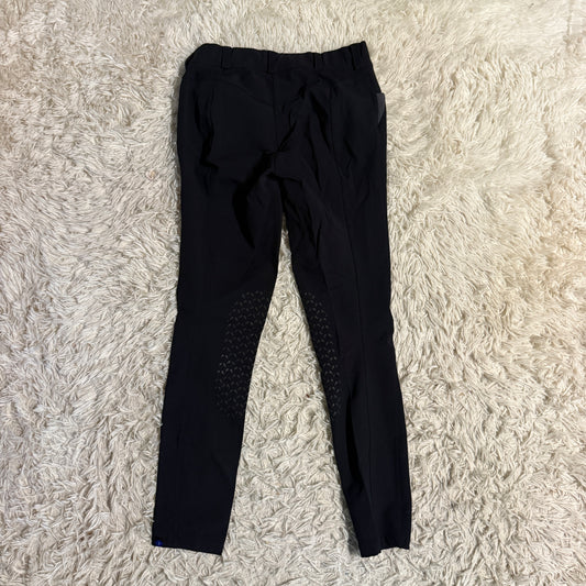 Women’s Size 26R Black Irideon Knee Patch Horseback Riding Breeches