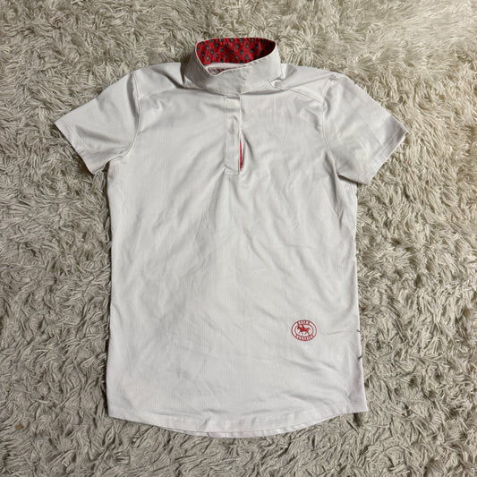 Child’s XL White Essex Classics Short Sleeve Horseback Riding Show Shirt