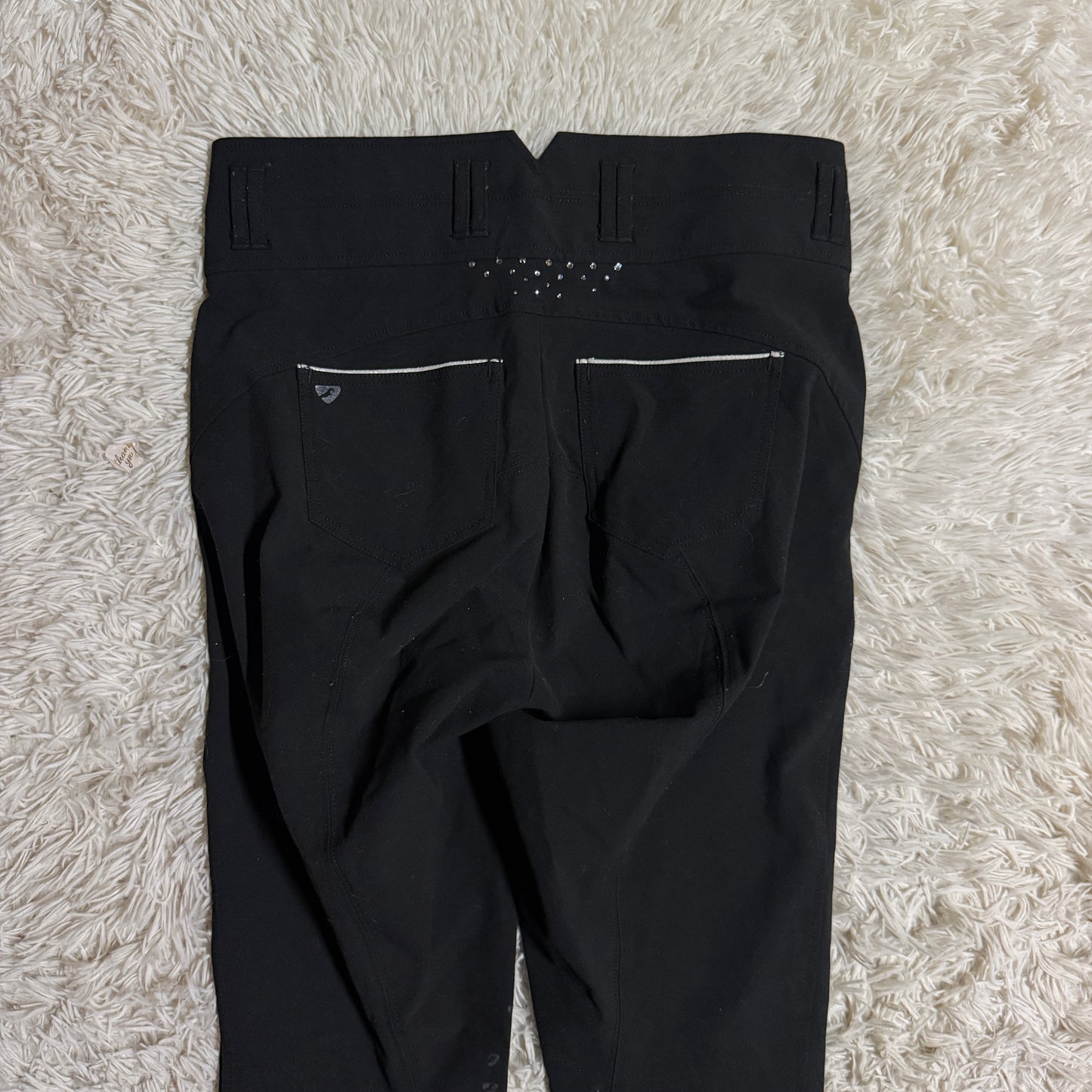 Women’s Size 32R Black Aubrion Knee Patch Horseback Riding Breeches
