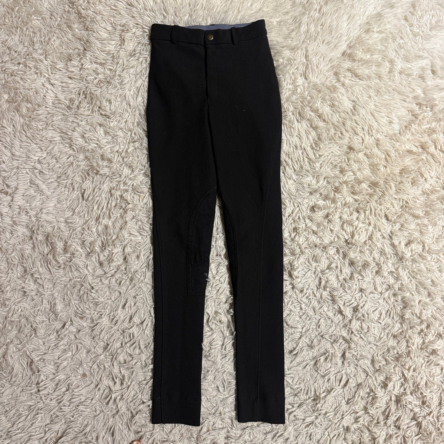 Child’s Size 12R Black TuffRider Knee Patch Horseback Riding Breeches