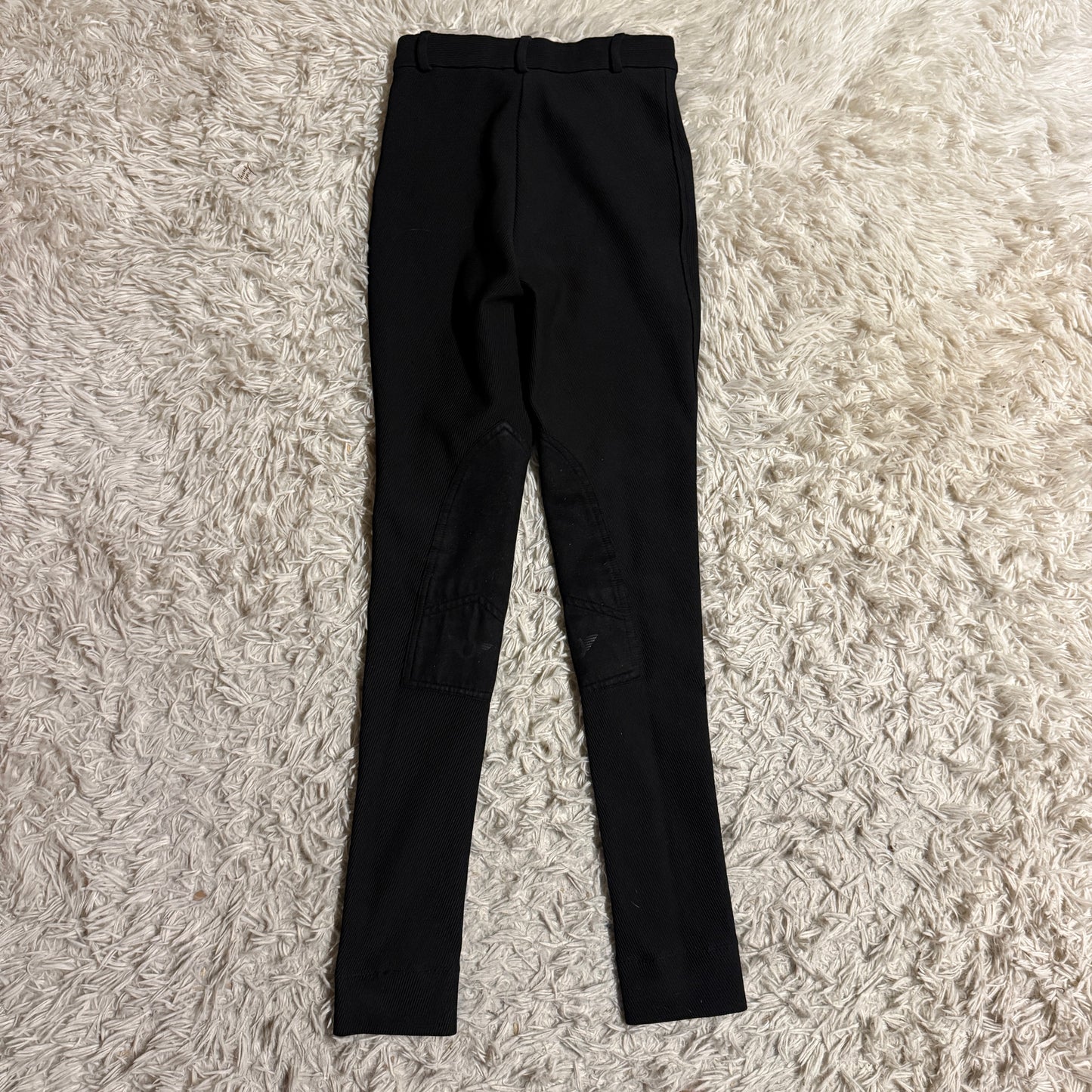 Child’s Size 12R Black TuffRider Knee Patch Horseback Riding Breeches
