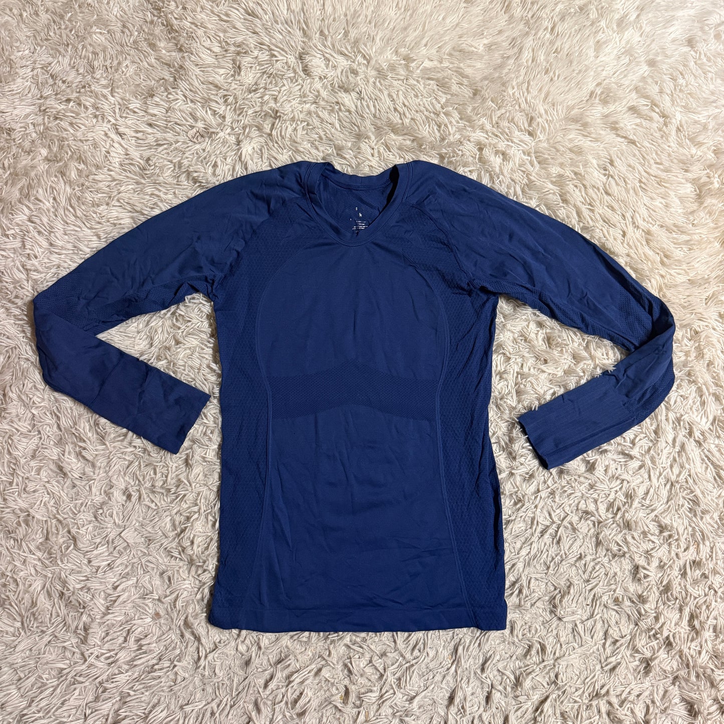 Women’s Medium Blue Anique Long Sleeve Horseback Riding Sunshirt