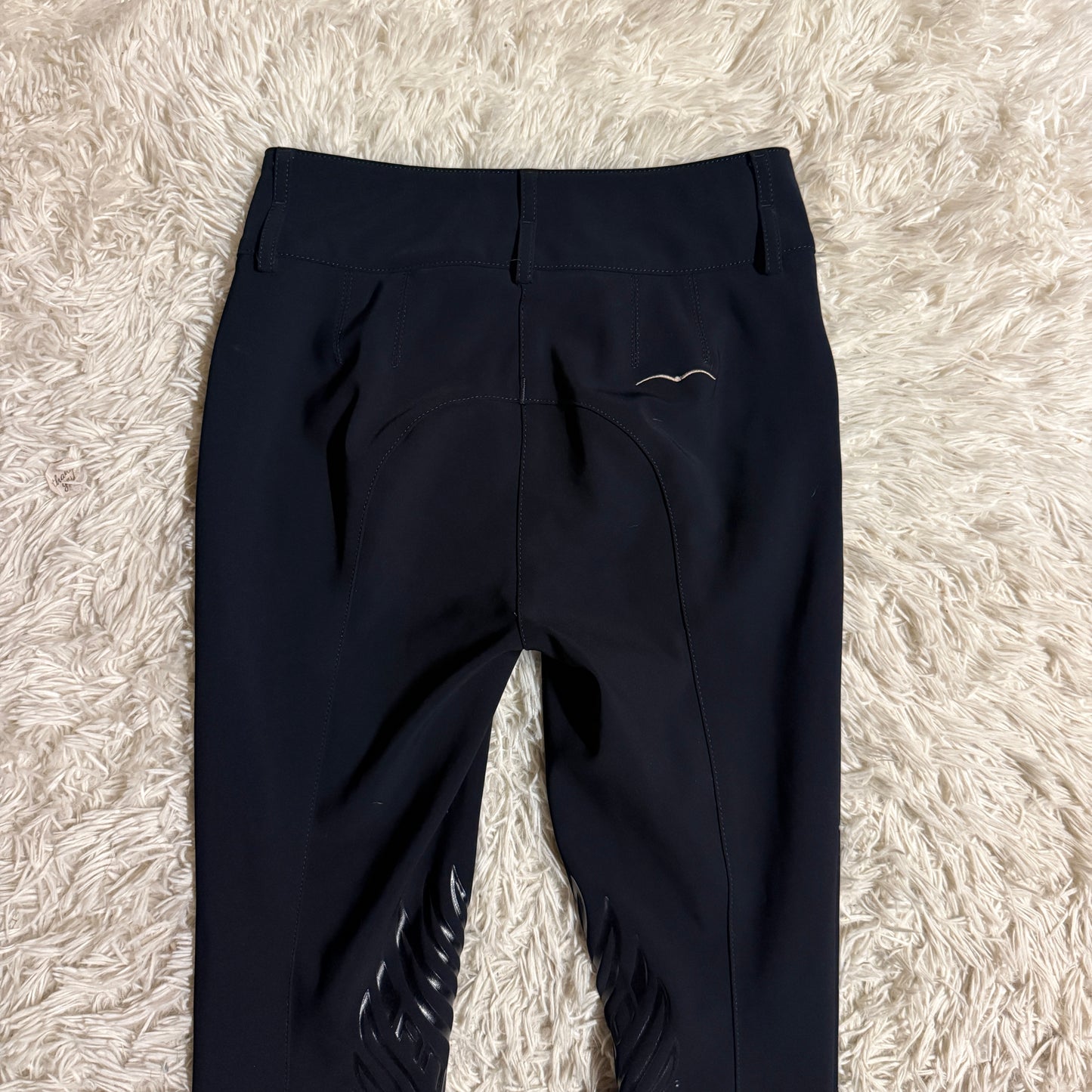 Women’s Size IT40 Black Animo Knee Patch Horseback Riding Breeches