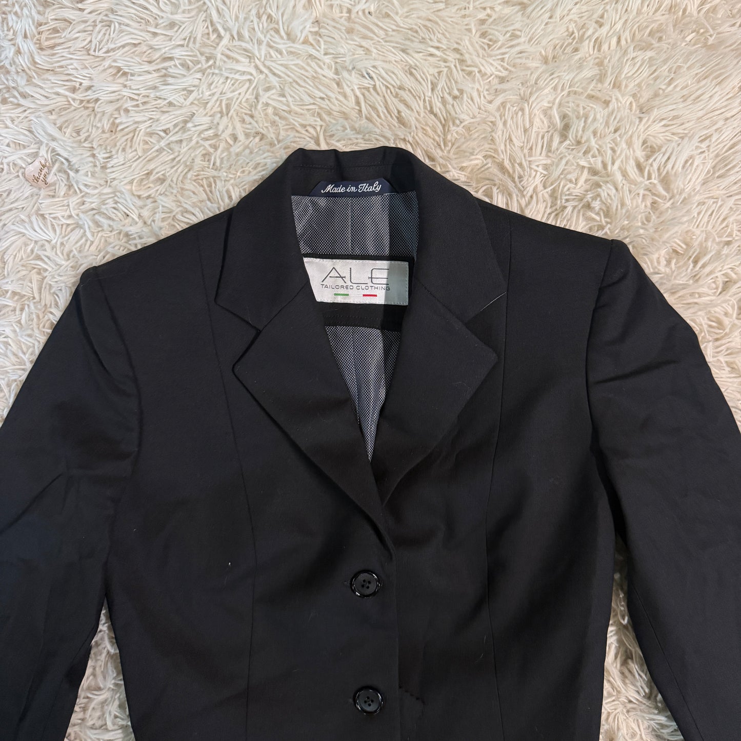 Women’s Size IT38 Black Alessandro Albanese ALE Horseback Riding Show Coat