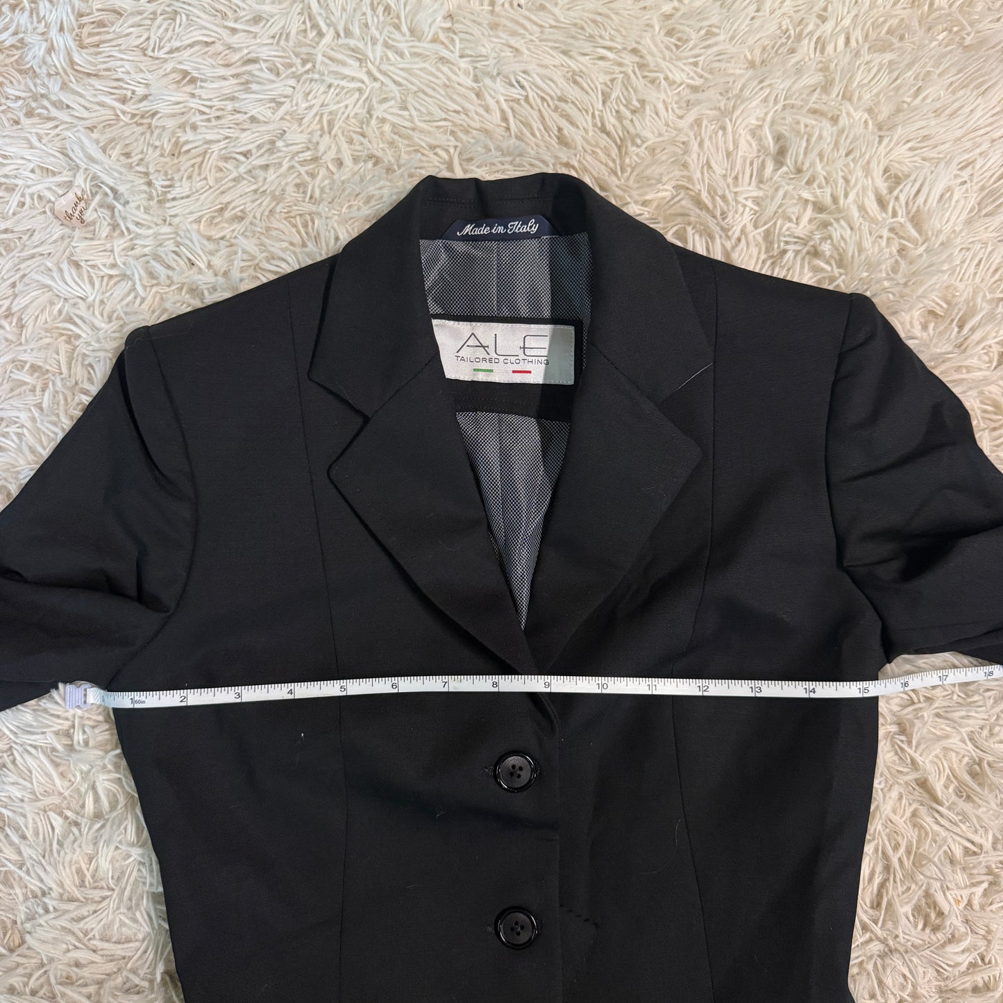 Women’s Size IT38 Black Alessandro Albanese ALE Horseback Riding Show Coat