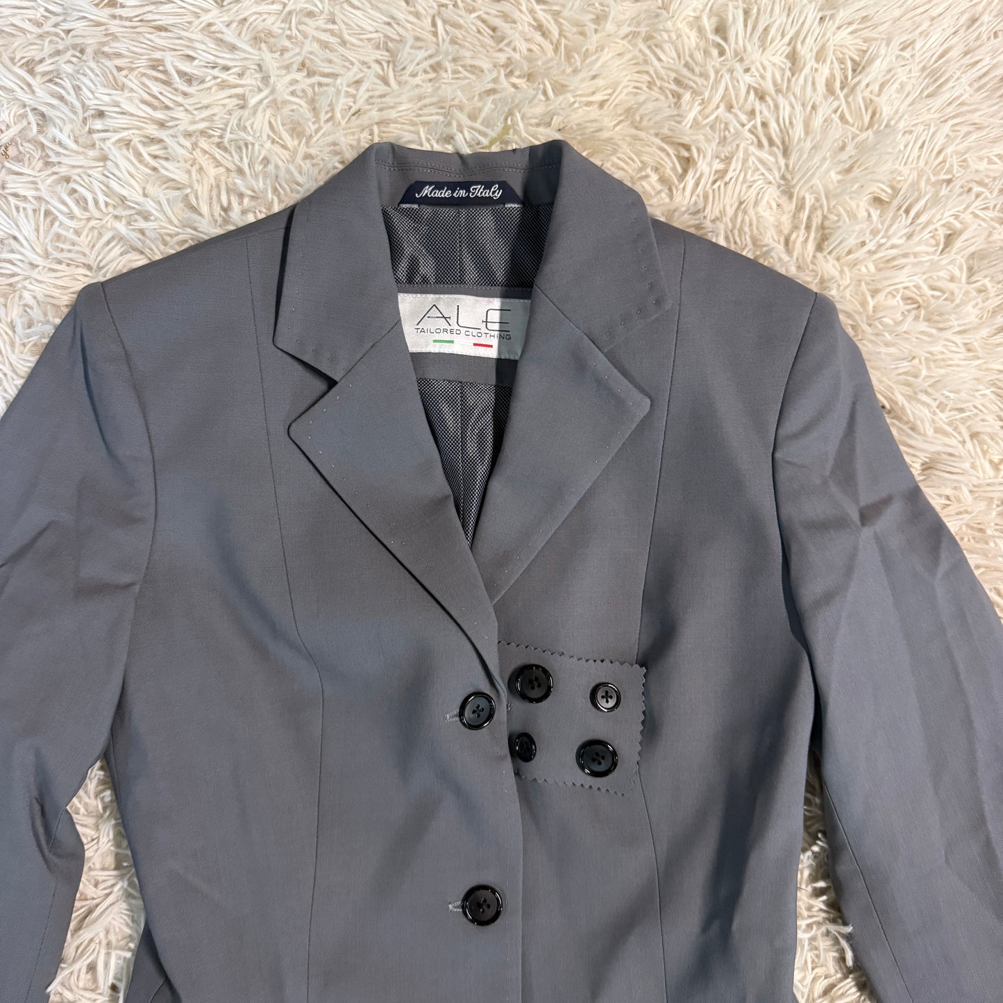 Women’s Size IT38 Grey Alessandro Albanese ALE Horseback Riding Show Coat