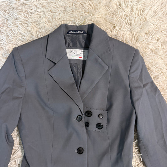 Women’s Size IT38 Grey Alessandro Albanese ALE Horseback Riding Show Coat