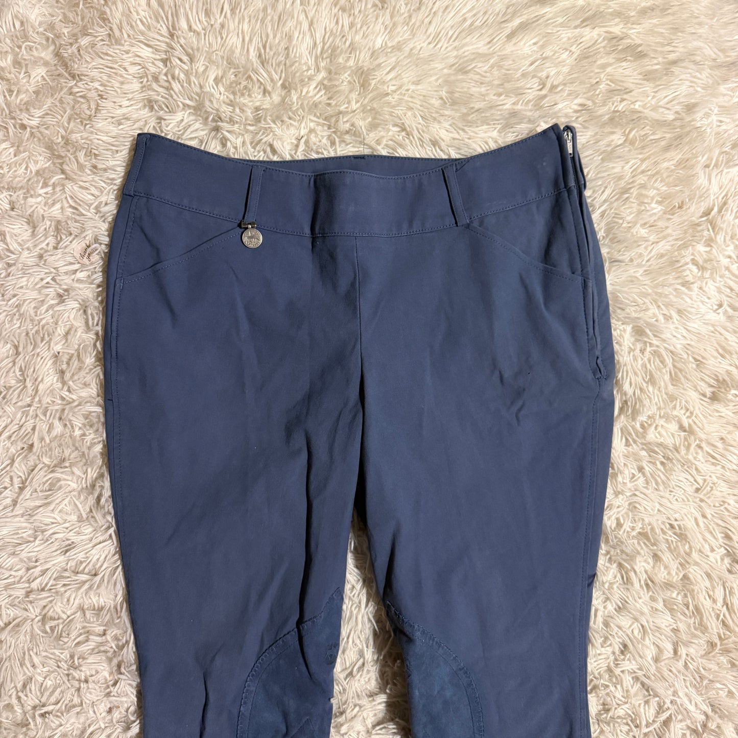 Women’s Size 34R Blue Pikeur Knee Patch Horseback Riding Breeches