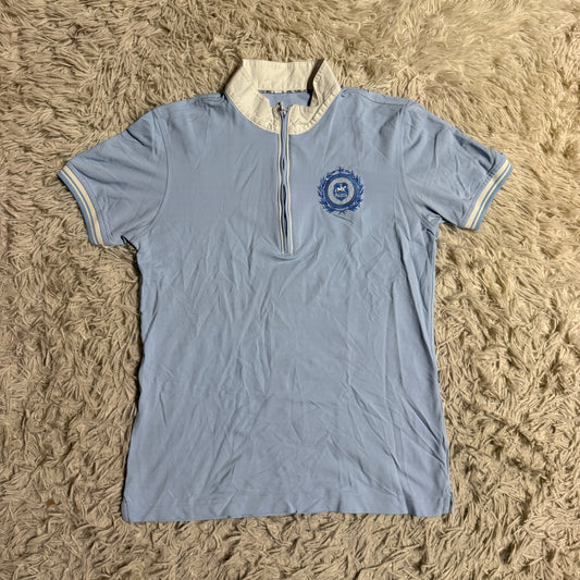 Women’s Small (GER 36) Blue Pikeur Short Sleeve Horseback Riding Shirt