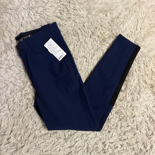 New Women’s XL Navy Kerrits Knee Patch Horseback Riding Winter Breeches