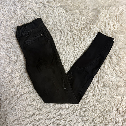 Women’s Size IT38 Black Equiline Knee Patch Horseback Riding Breeches