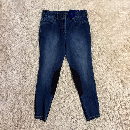 New Child’s 14R Denim Ariat Whipstitch Knee Patch Horseback Riding Breeches