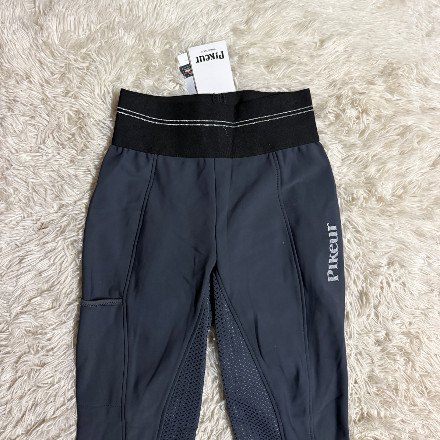 New Women’s Size 26R Grey Pikeur Gia Full Seat Horseback Riding Breeches