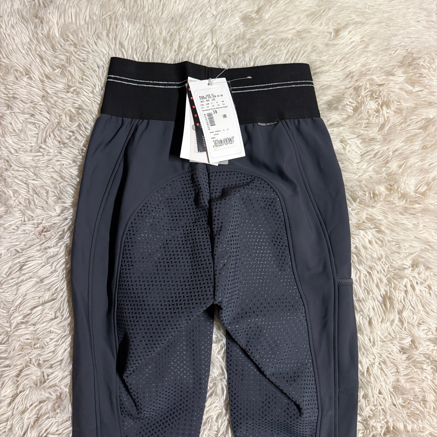 New Women’s Size 26R Grey Pikeur Gia Full Seat Horseback Riding Breeches