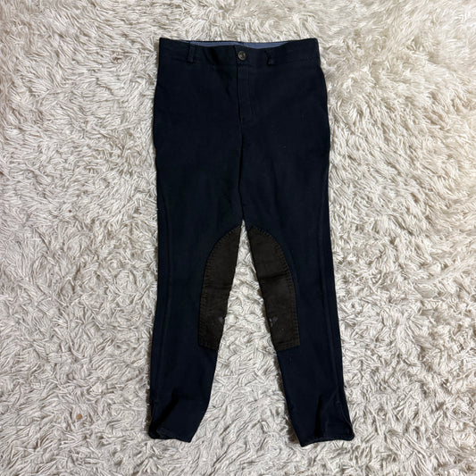Child’s 14R Black TuffRider Knee Patch Horseback Riding Pull On Breeches