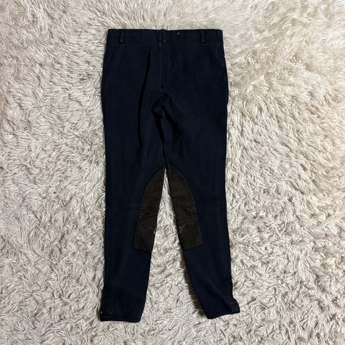 Child’s 14R Black TuffRider Knee Patch Horseback Riding Pull On Breeches