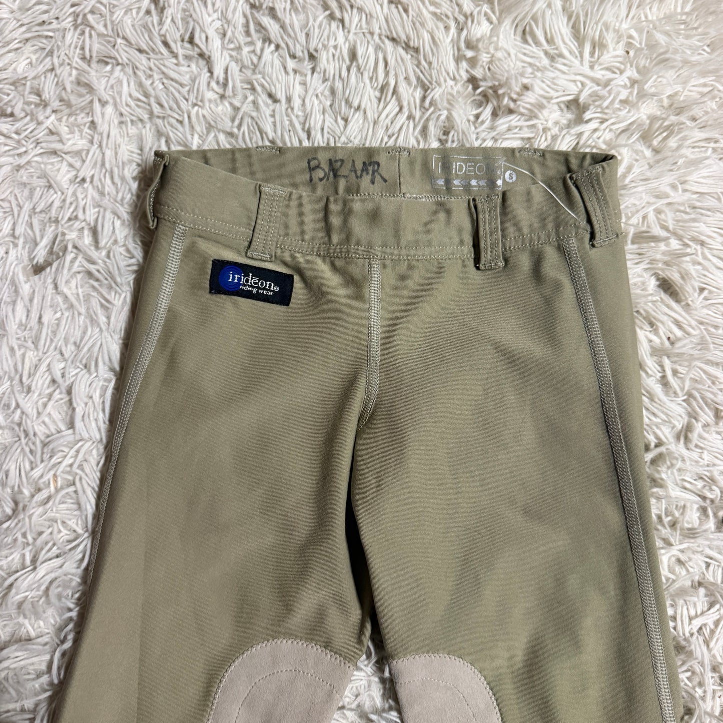 Child’s Small Tan Irideon Knee Patch Horseback Riding Tights