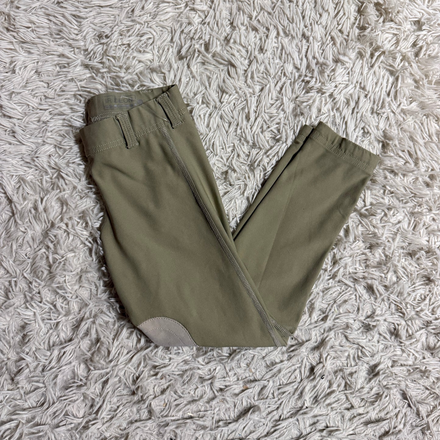 Child’s Small Tan Irideon Knee Patch Horseback Riding Tights