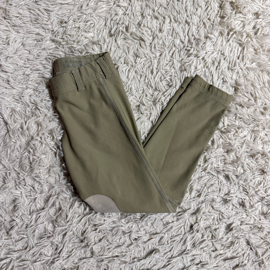 Child’s Small Tan Irideon Knee Patch Horseback Riding Tights