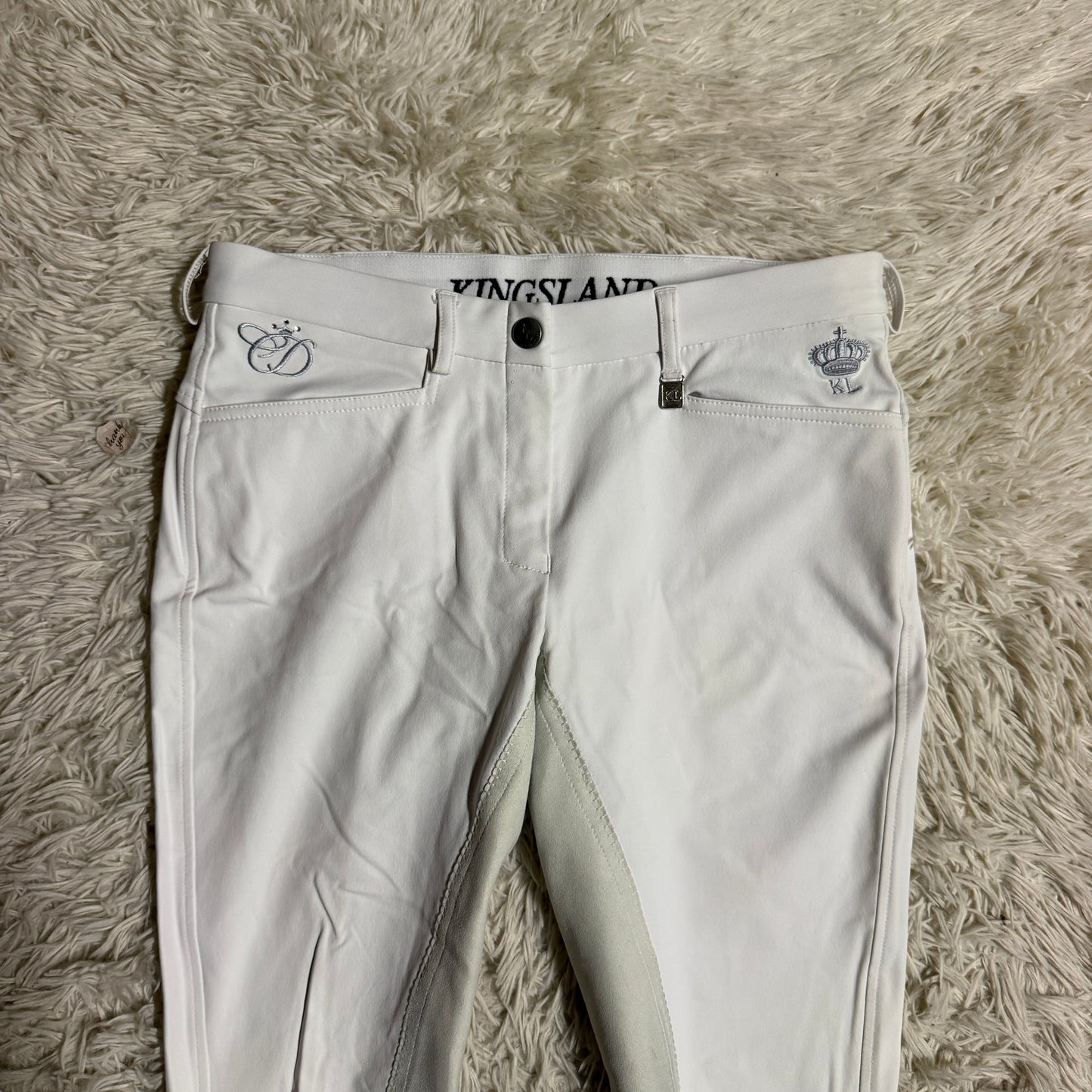 New Women’s Size 28R White Kingsland Full Seat Horseback Riding Breeches
