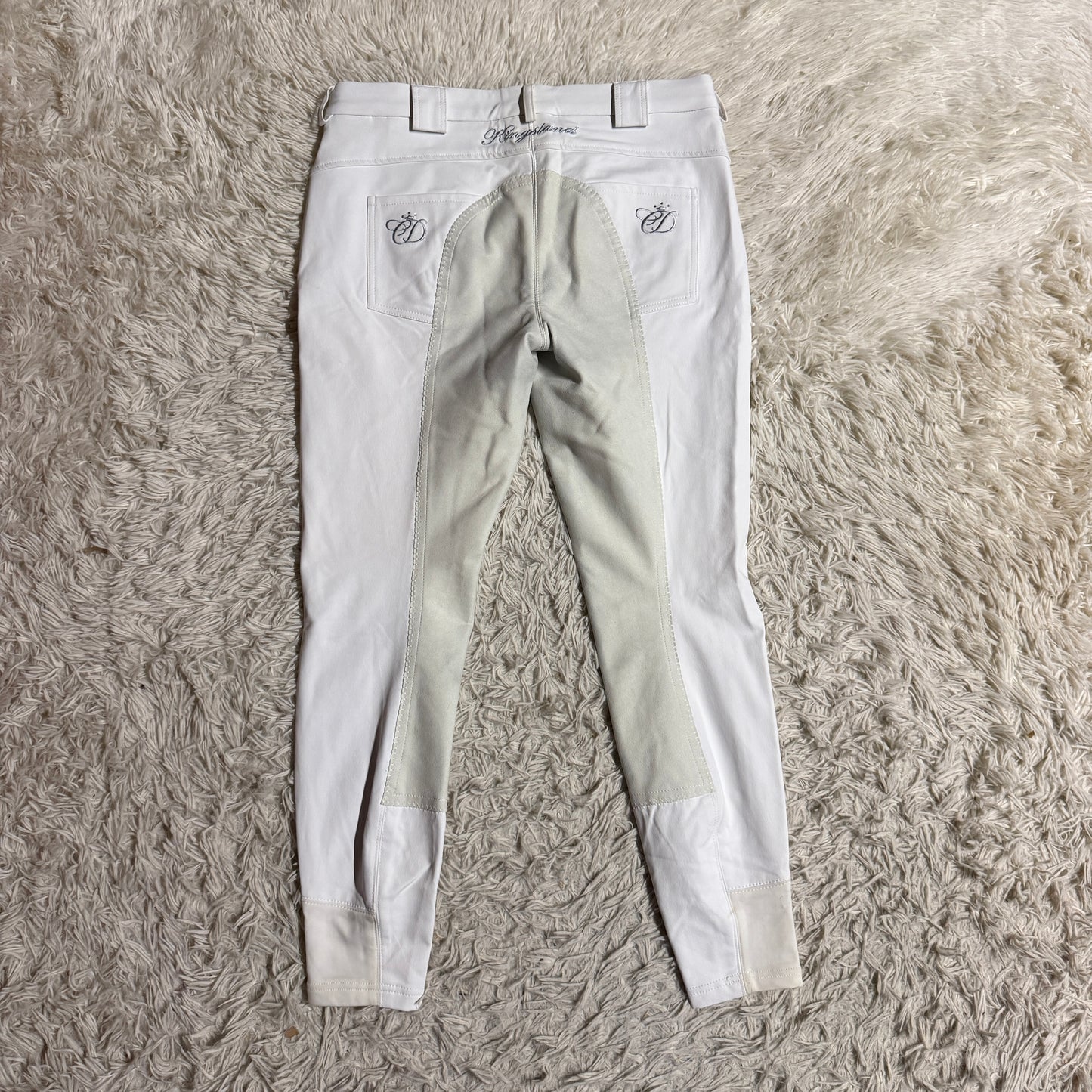 New Women’s Size 28R White Kingsland Full Seat Horseback Riding Breeches