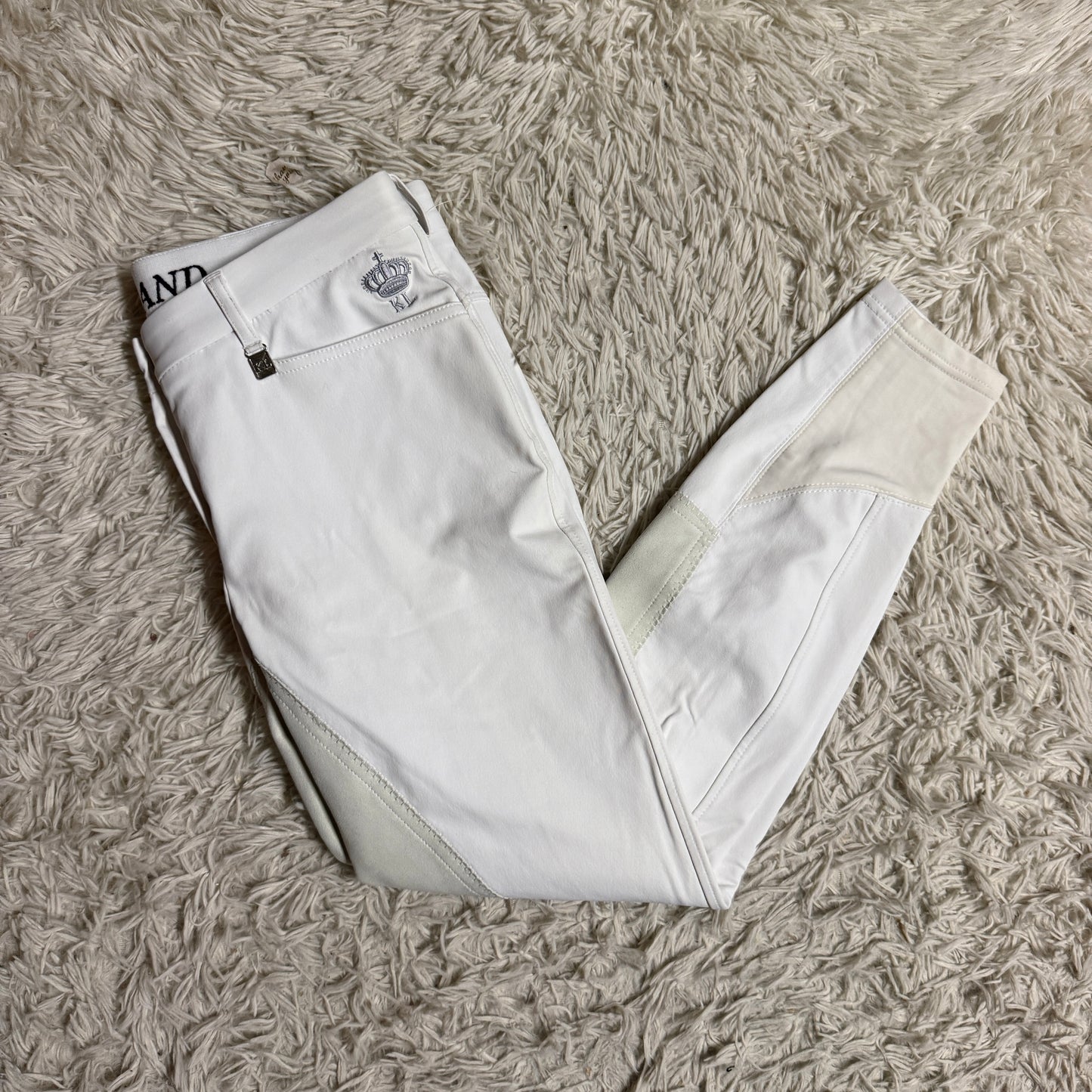 New Women’s Size 28R White Kingsland Full Seat Horseback Riding Breeches