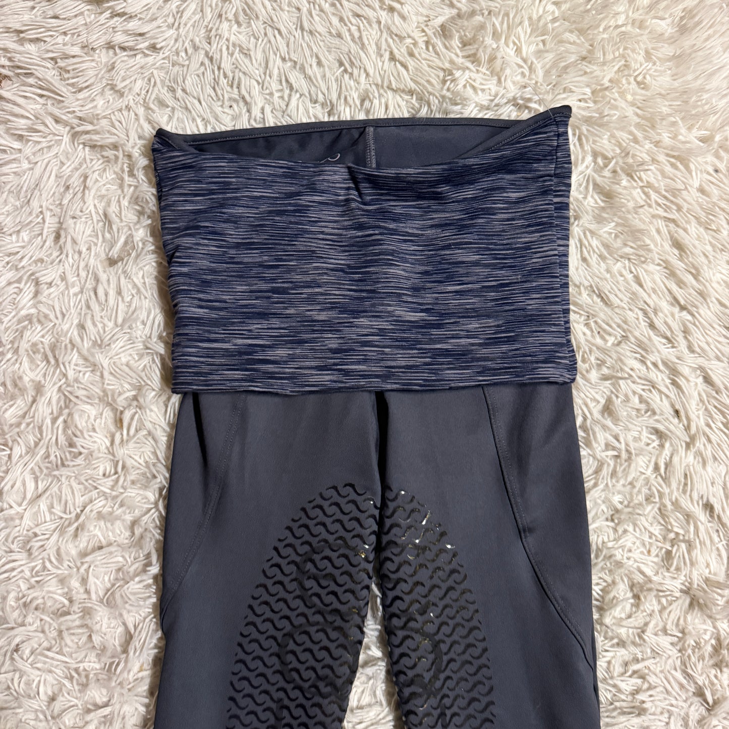 Women’s XS Grey EQUO Knee Patch Horseback Riding Tights