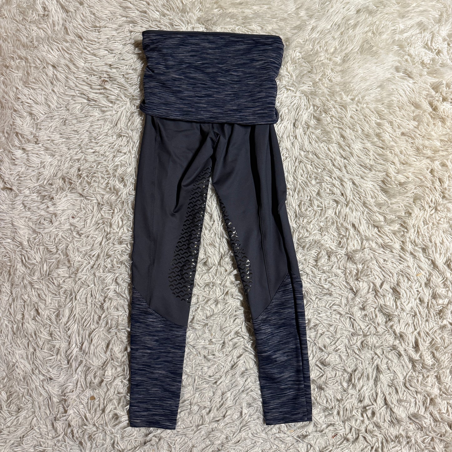 Women’s XS Grey EQUO Knee Patch Horseback Riding Tights