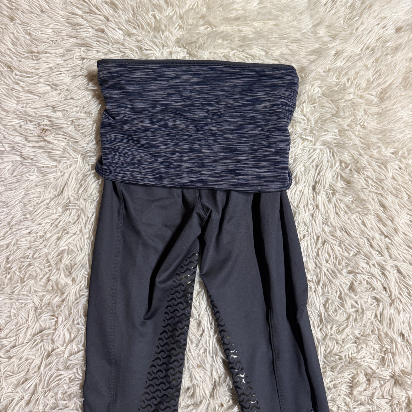 Women’s XS Grey EQUO Knee Patch Horseback Riding Tights
