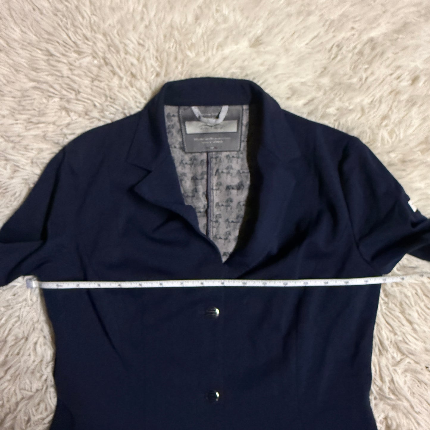 Women’s Size IT44 Navy Animo Donna Horseback Riding Show Coat