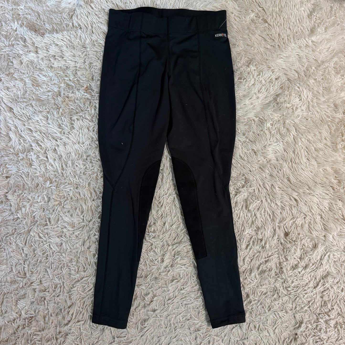 Women’s Medium Black Kerrits Knee Patch Horseback Riding Breeches