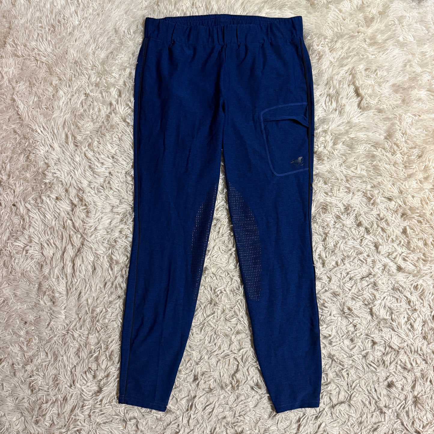 Women’s XL Blue Smartpak Knee Patch Horseback Riding Tights